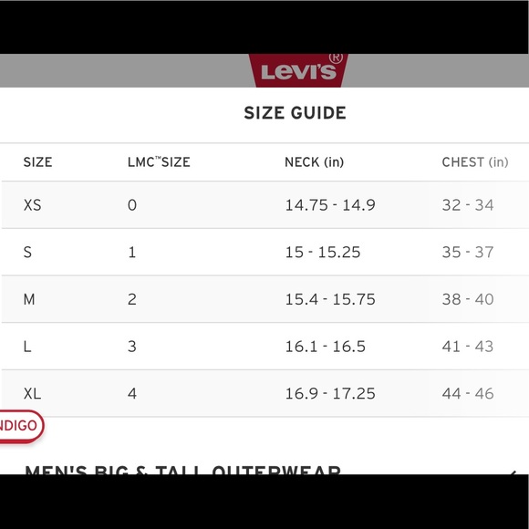 NWOT Levi’s Men’s Denim Trucker Jacket - Picture 6 of 7